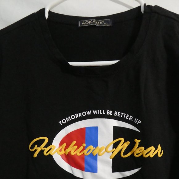 AOKAMA | xxl 185/100A | Long Sleeve Graphic Shirt | NWOT - Picture 4 of 16